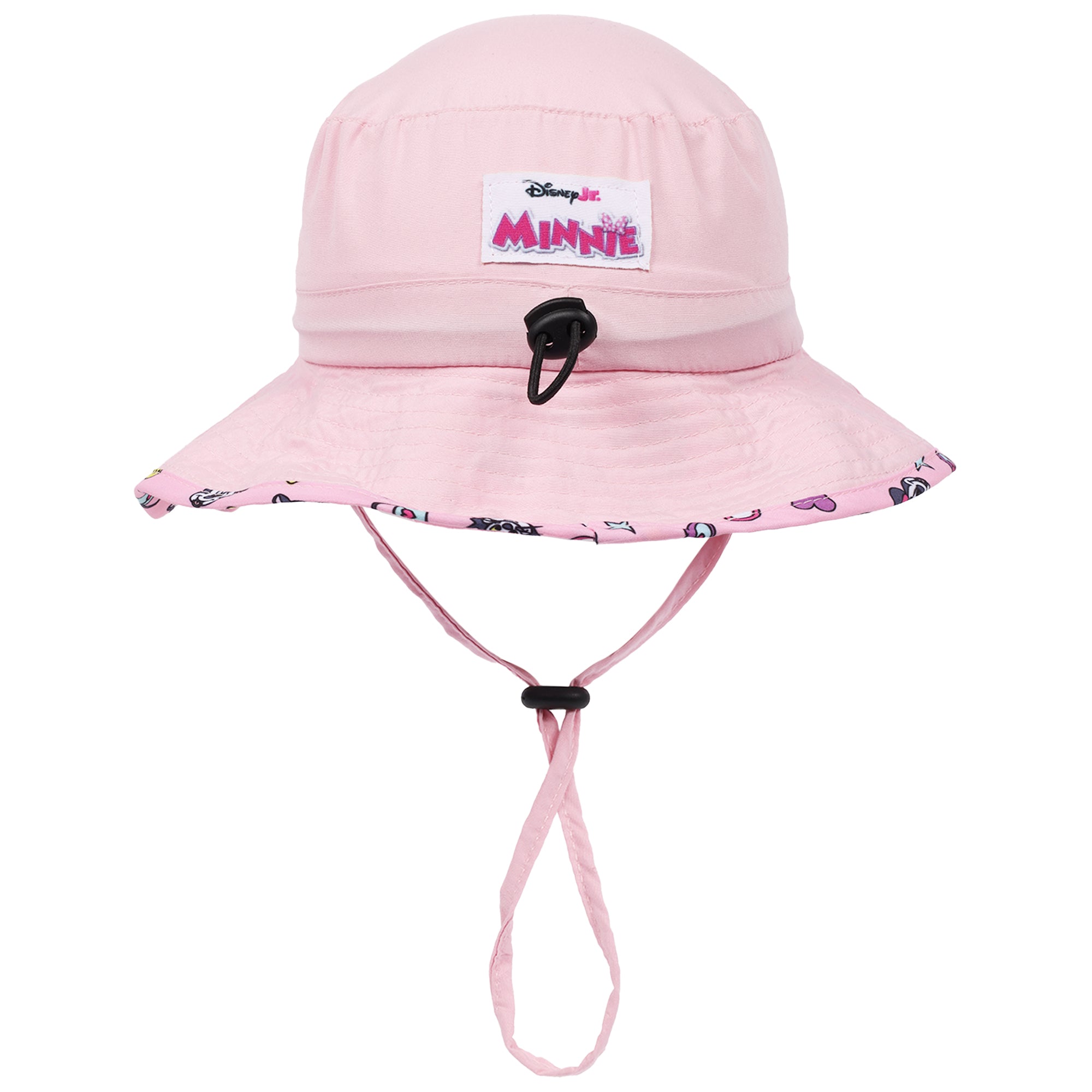 Disney Minnie Mouse & Daisy Duck Kids Bucket Hat with Adjustable Drawstring -Wide Brim Sun Hat Boonie For Girls