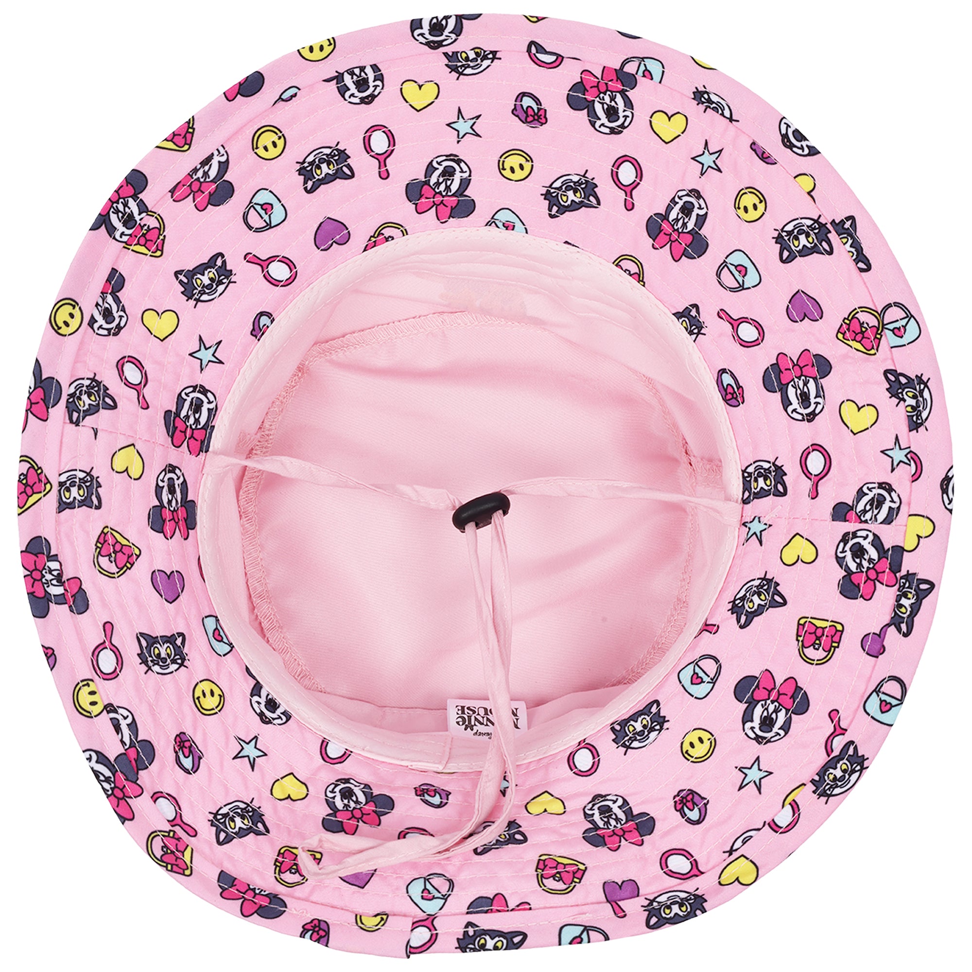 Disney Minnie Mouse & Daisy Duck Kids Bucket Hat with Adjustable Drawstring -Wide Brim Sun Hat Boonie For Girls