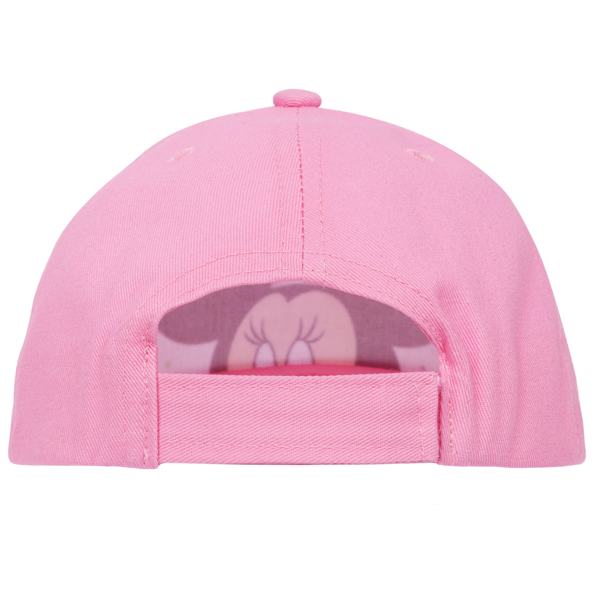 Disney Minnie Mouse “Peek-A-Boo Minnie” Toddler Girls Baseball Cap with Bow – Ages 2–4 – Adjustable Hook-and-Loop