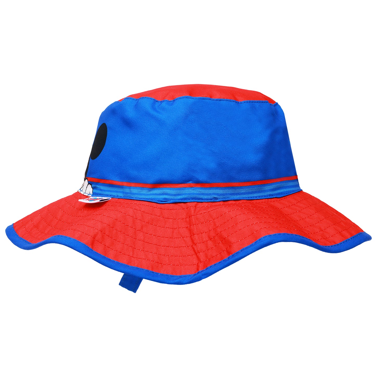 Disney Mickey Mouse Boys’ Sun Hat – Toddler Bucket Hat with Wide Brim and Chin Strap (Ages 3–4)