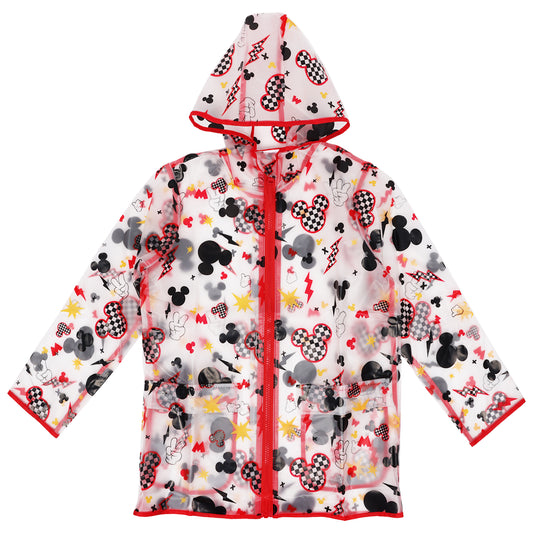 Disney Mickey Mouse Toddler Raincoat – Waterproof Hooded Rain Jacket for Boys (Ages 4–5)