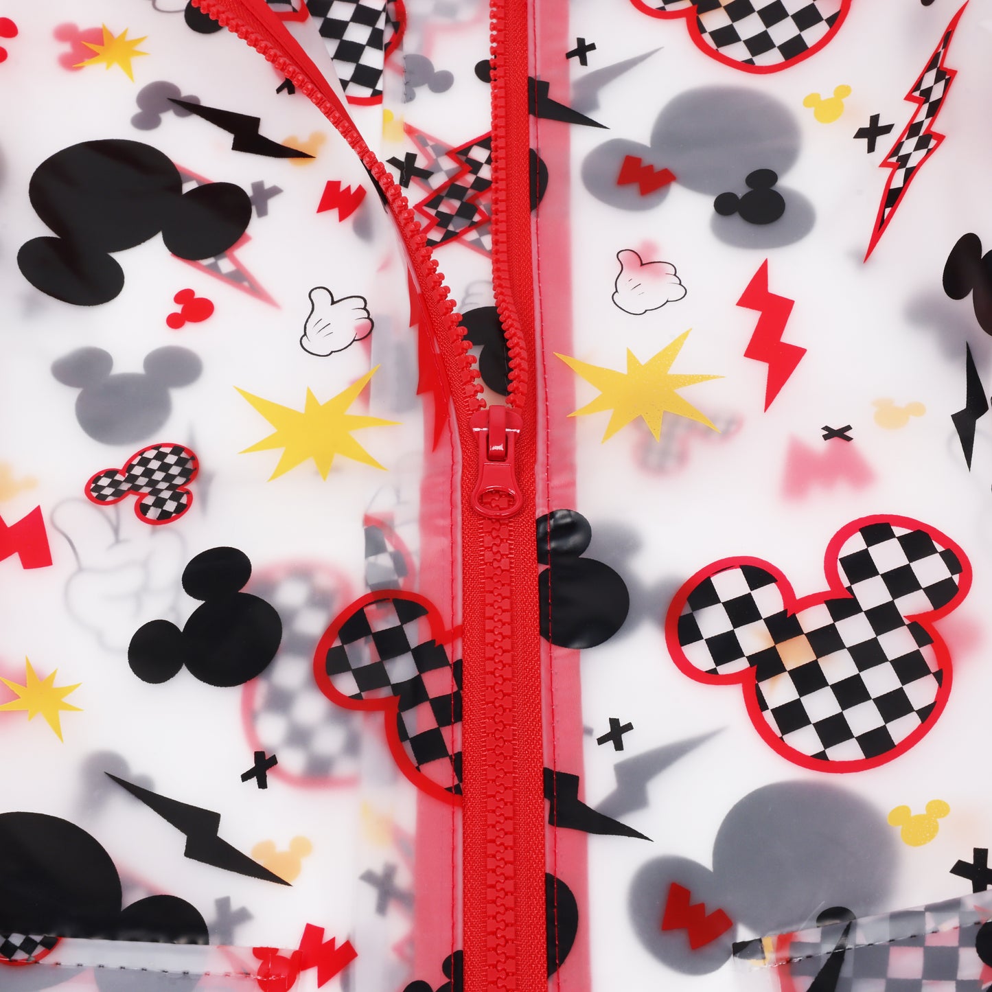 Disney Mickey Mouse Boys’ Raincoat – Waterproof Hooded Rain Jacket for Kids (Ages 6–7)