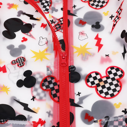 Disney Mickey Mouse Boys’ Raincoat – Waterproof Hooded Rain Jacket for Kids (Ages 6–7)