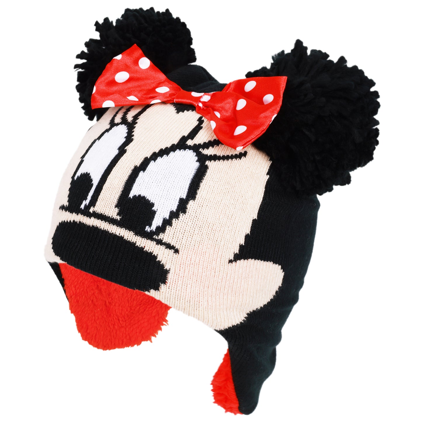Disney Minnie Mouse Girls Winter Hat and Gloves Set – Ages 4–7