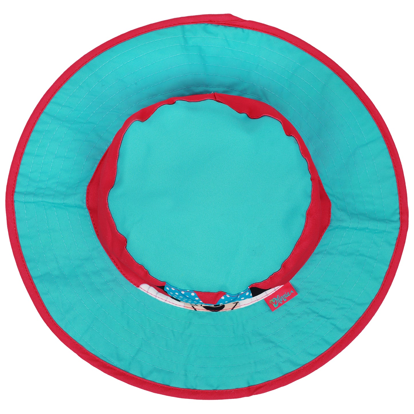 Disney Minnie Mouse Girls’ Wide Brim Sun Hat – Kids Bucket Hat with Chin Strap (Ages 7–8)