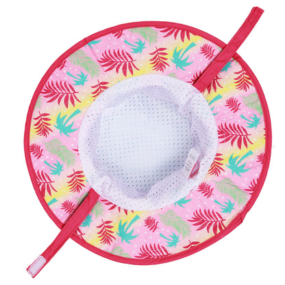 Disney Minnie Mouse Girls’ Wide Brim Sun Hat – Kids Bucket Hat with Chin Strap (Ages 7–8)