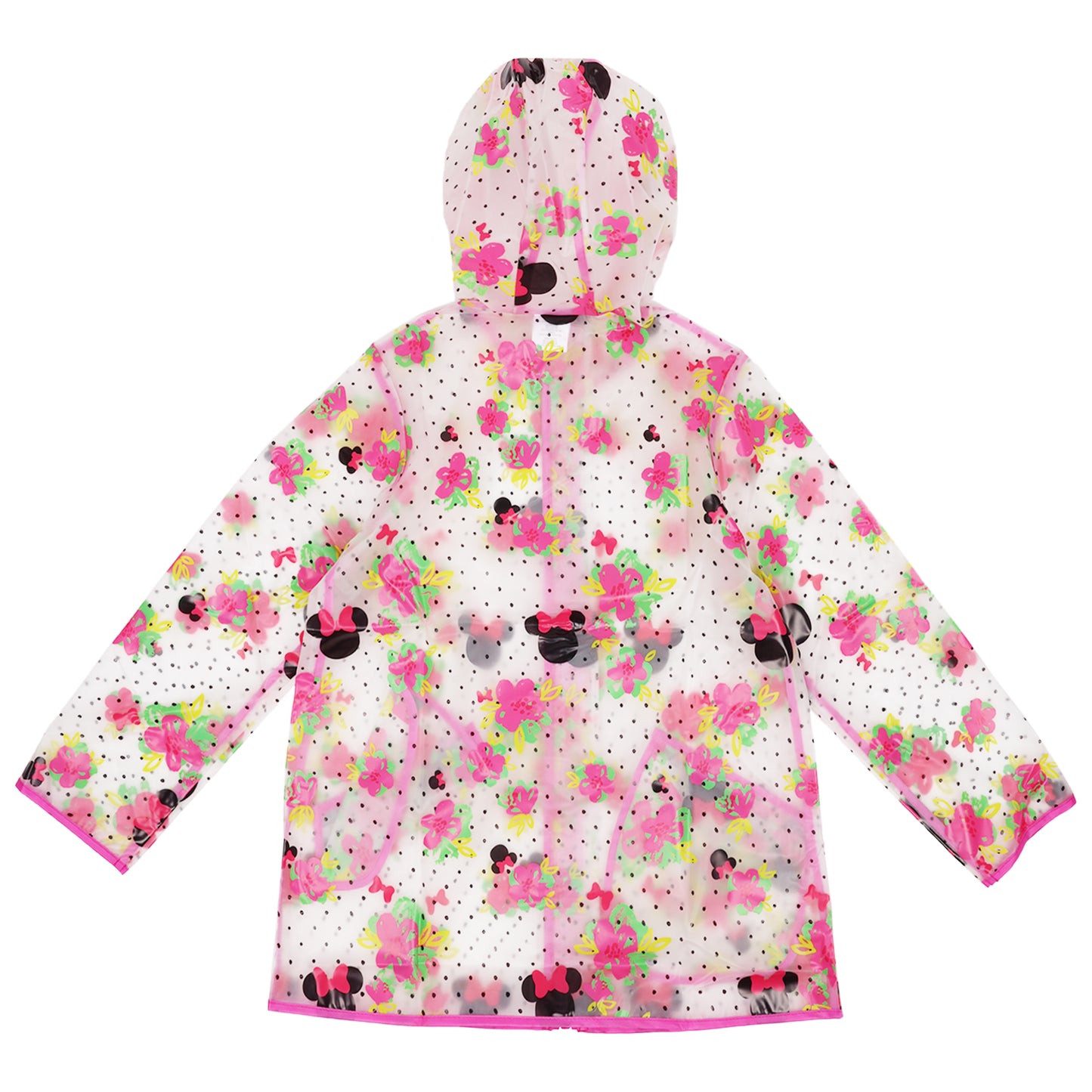 Disney Minnie Mouse Toddlers Girls’ Raincoat – Waterproof Hooded Rain Poncho for Toddlers Ages 2–3