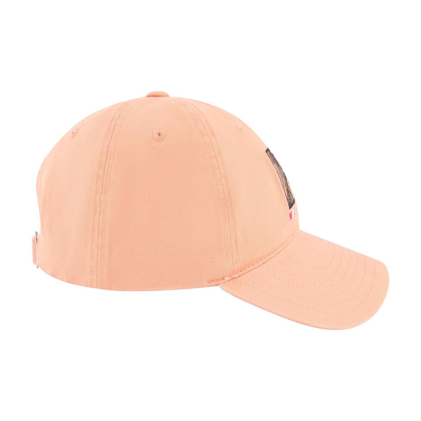 Nick Mtv Diagonal Stripe Logo Dad Cap,Peach