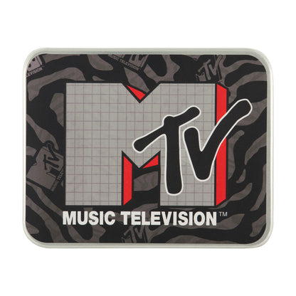 MTV LOGO Bifold Wallet, Slim Wallet with Decorative Tin Unisex