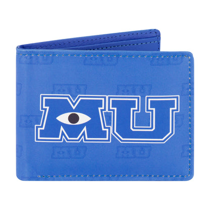 Disney Pixar MONSTERS MU LOGO AOP Bifold Wallet, Slim Wallet with Decorative Tin Unisex