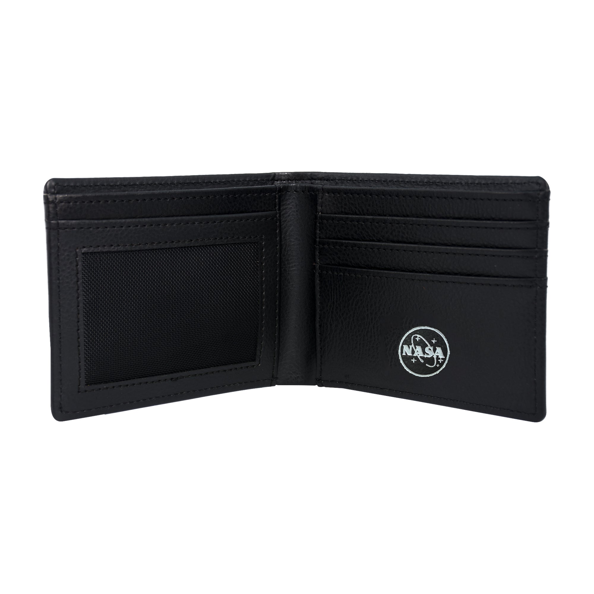 NASA LOGO Bifold Wallet in a Decorative Tin Case Multi ,Unisex