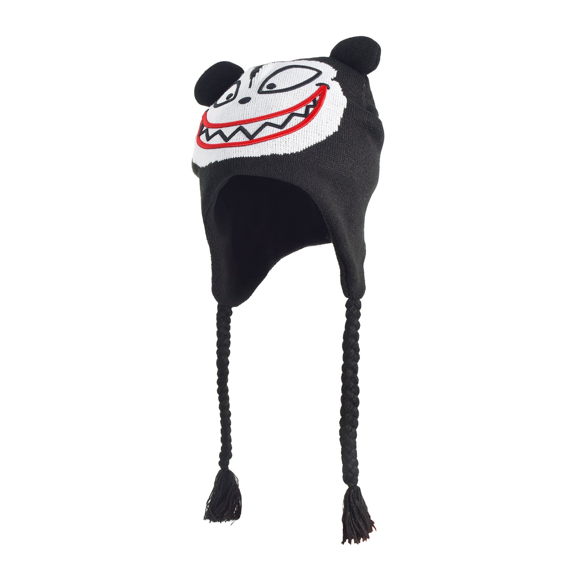 Concept One Disney The Nightmare Before Christmas Beanie Hat, Scary Teddy Peruvian Winter Knit Cap with 3D Ears and Tassels