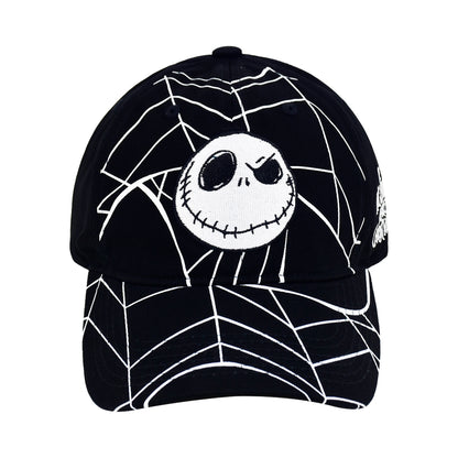 Disney The Nightmare Before Christmas Dad Hat, Adult Cotton Baseball Cap with Curved Brim, Black, One Size
