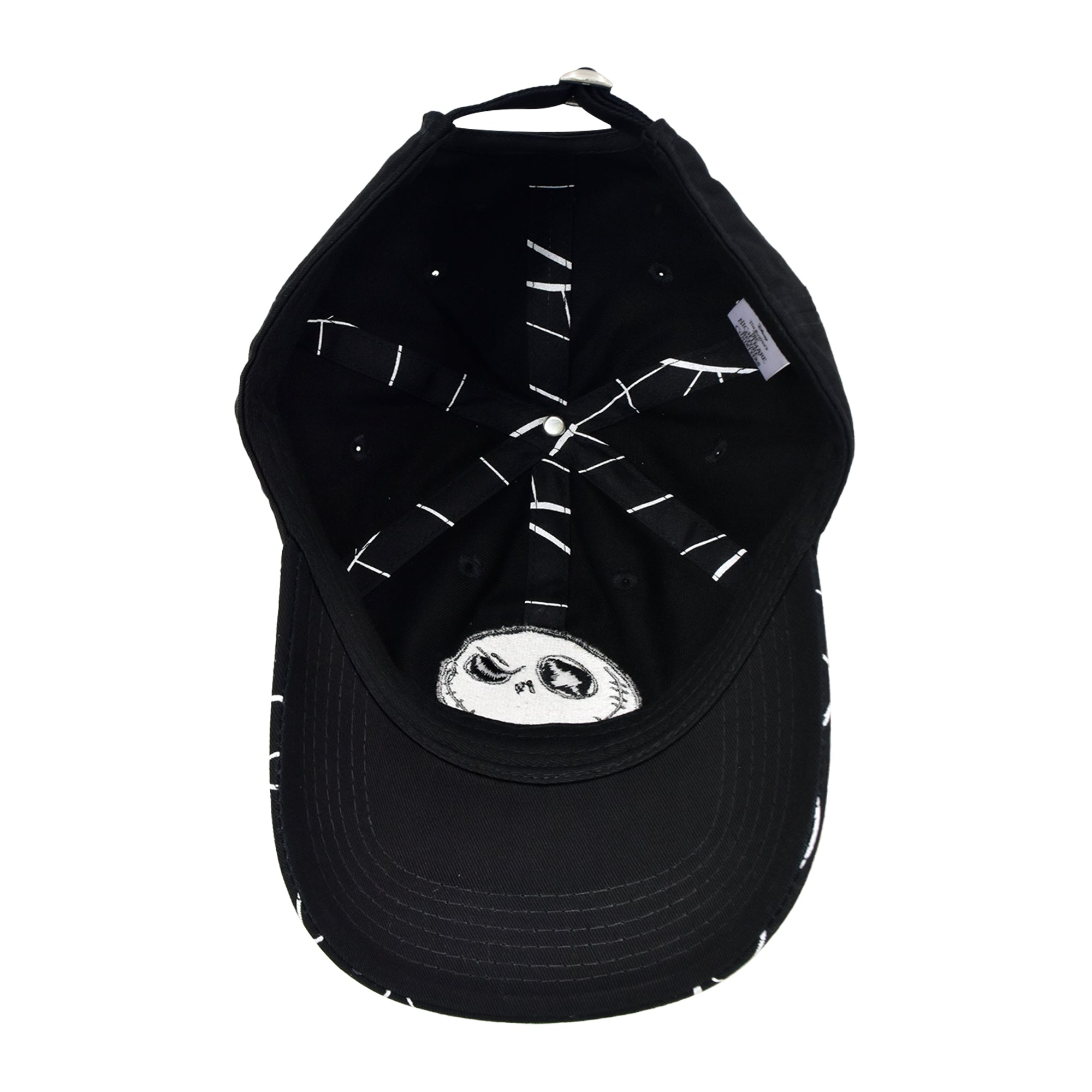 Disney The Nightmare Before Christmas Dad Hat, Adult Cotton Baseball Cap with Curved Brim, Black, One Size