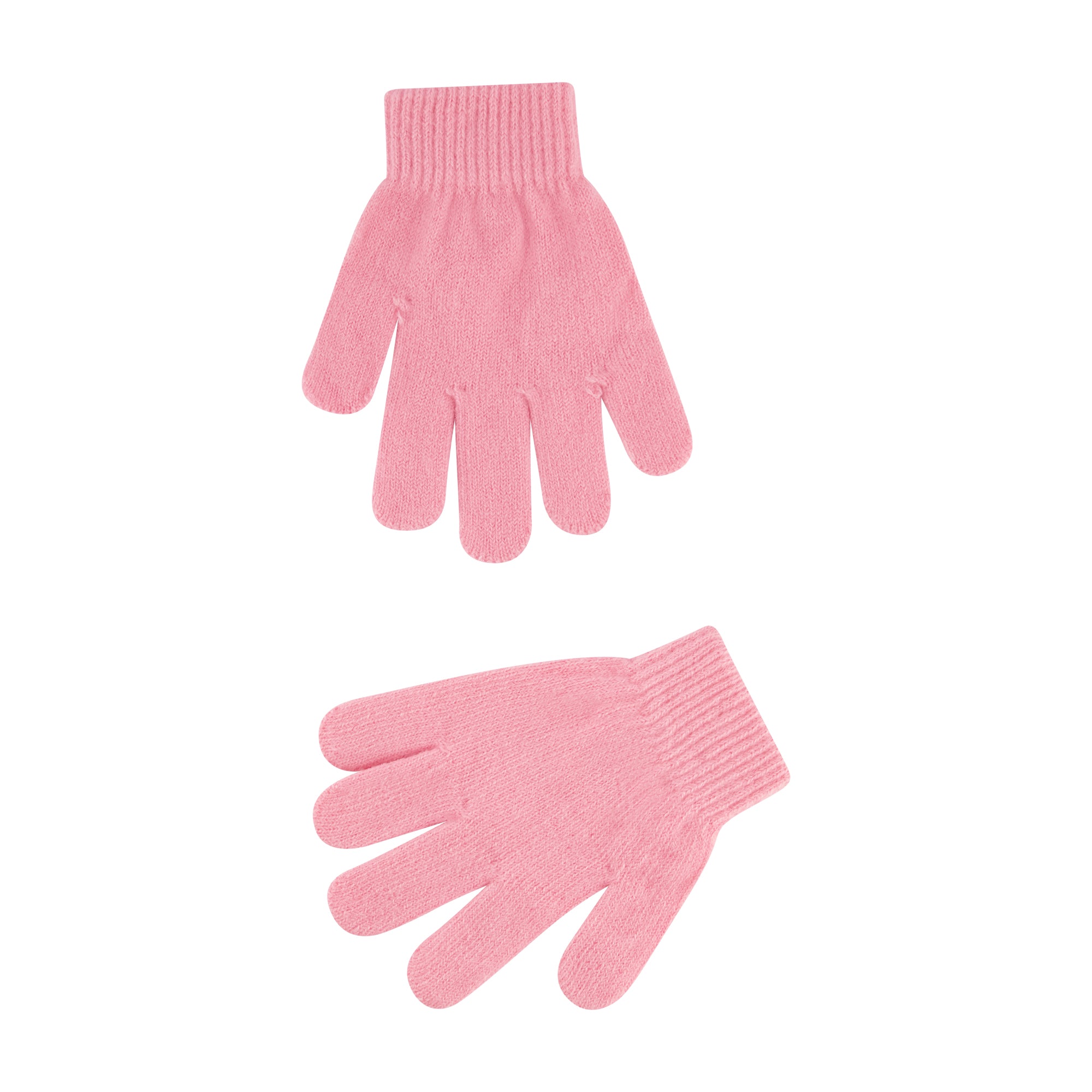 Molang & Piu Piu Chenille Patch Beanie and Glove Set – Pink Striped with Pom
