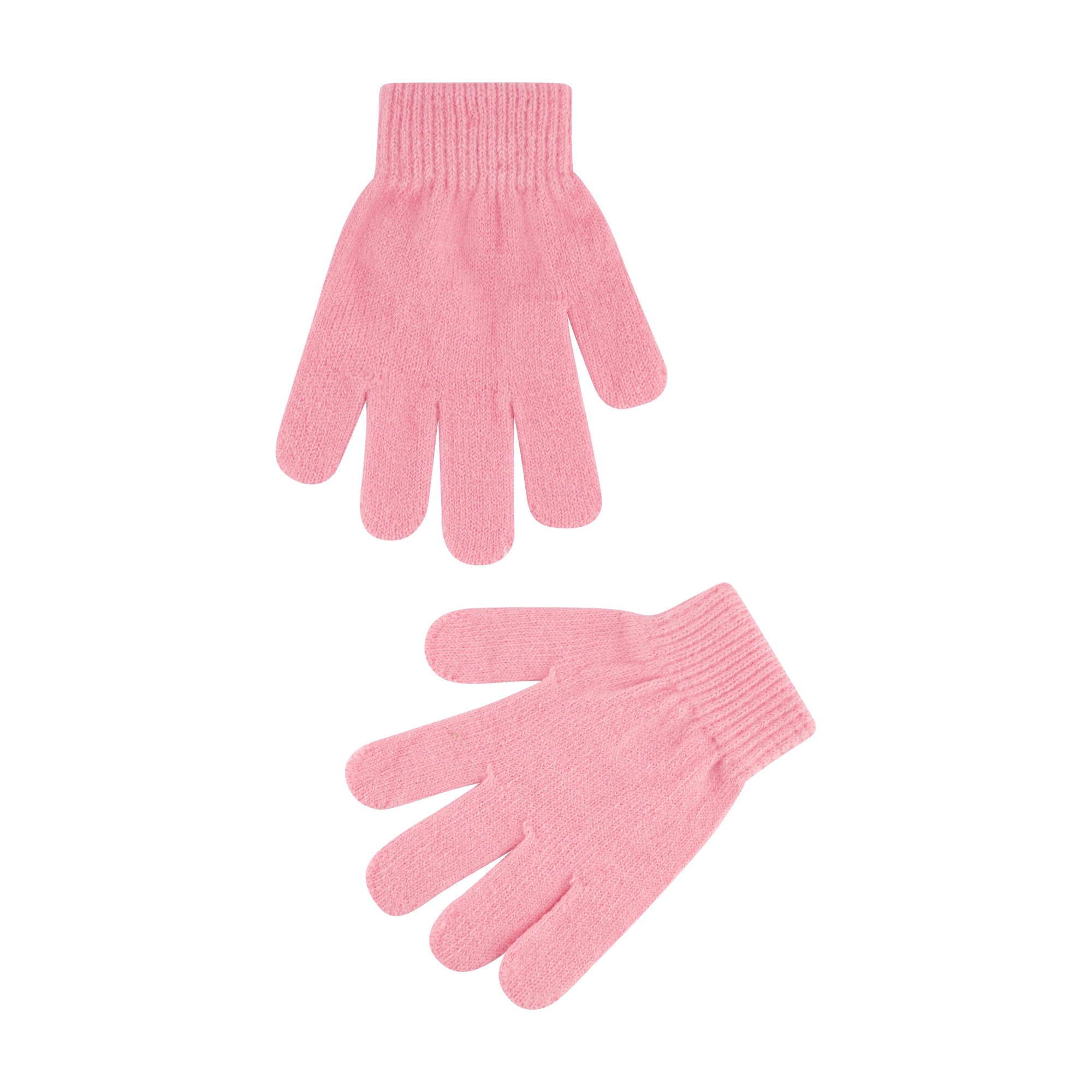 Molang & Piu Piu Chenille Patch Beanie and Glove Set – Pink Striped with Pom