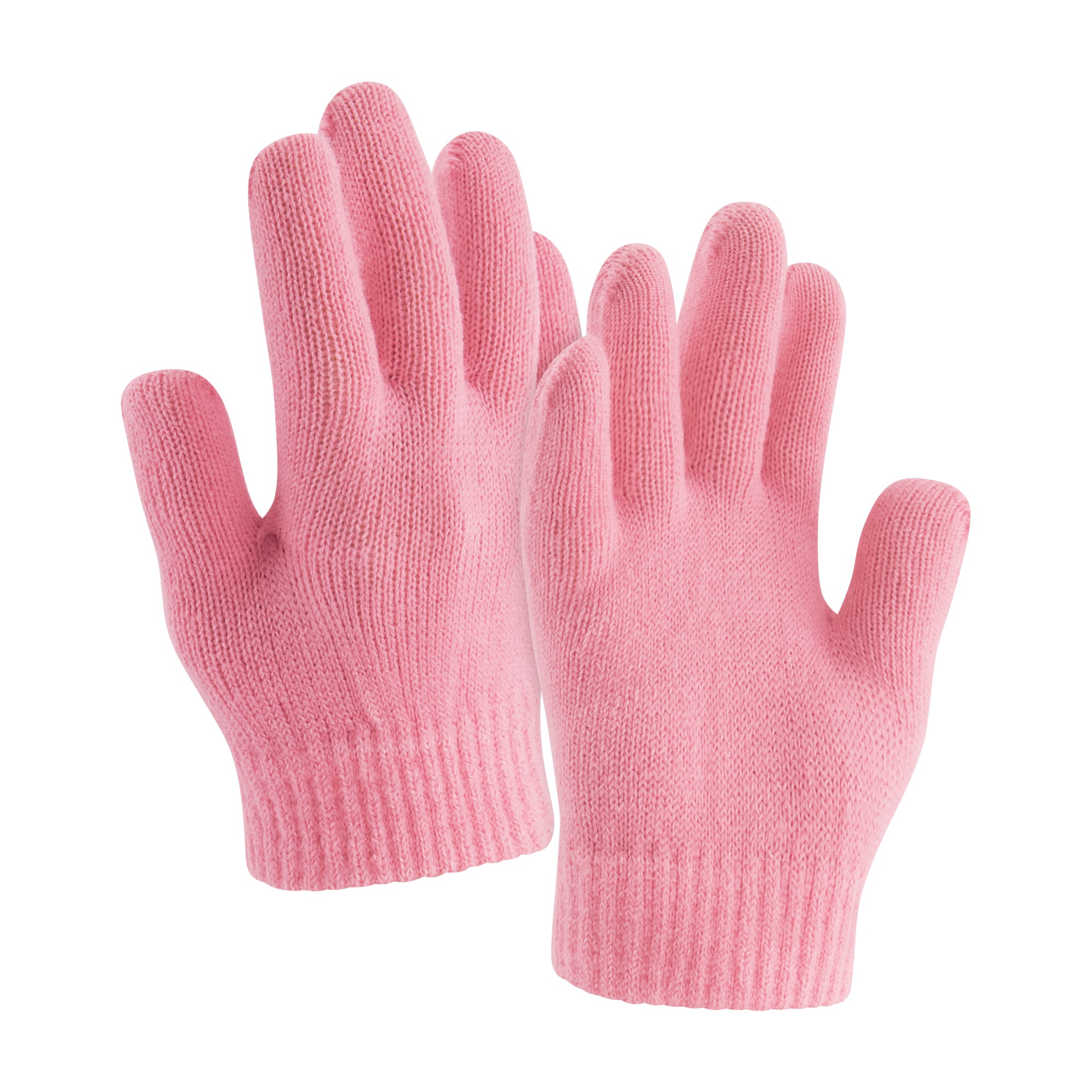 Molang & Piu Piu Chenille Patch Beanie and Glove Set – Pink Striped with Pom