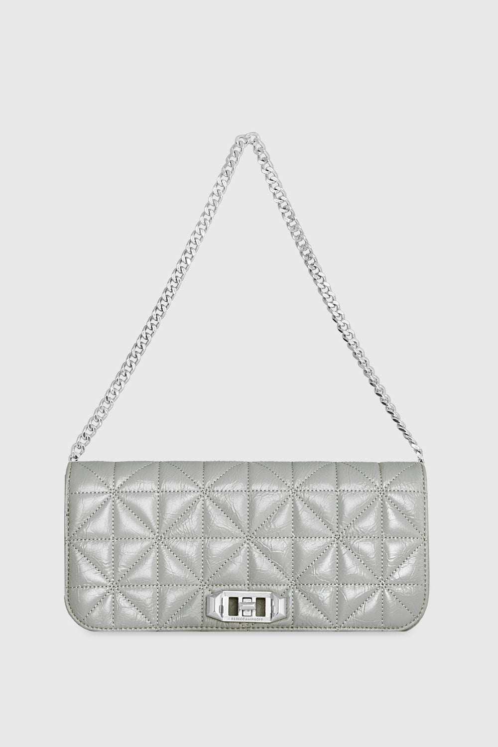 Rebecca Minkoff Deco Quilted Clutch Dove
