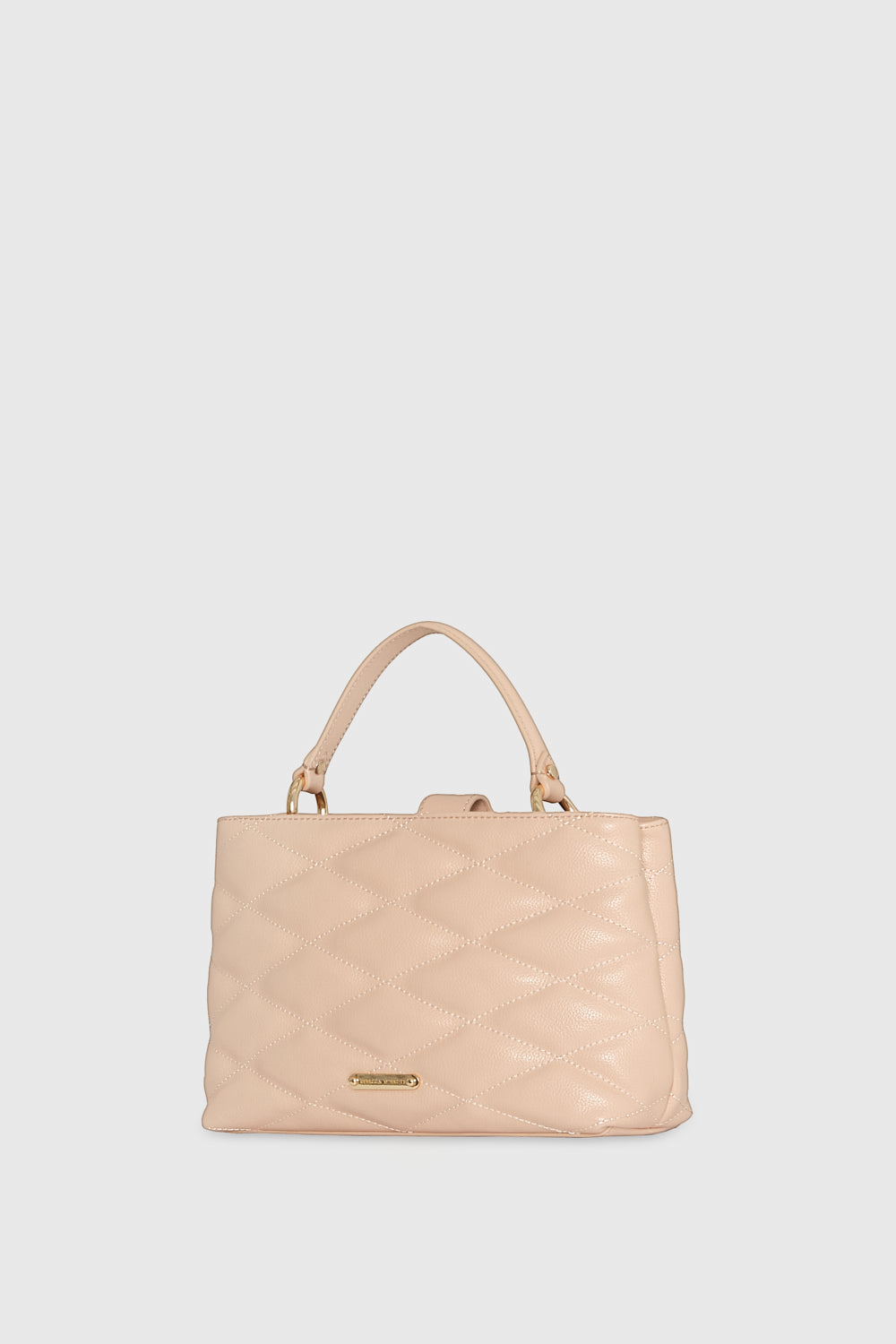 Rebecca Minkoff Edie Top Handle Satchel With Diamond Quilt Nude