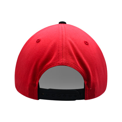 Naruto Baseball Hat, Jutsu Daggers Design Adult Snapback Cap with Flat Brim, Red/Black, One Size