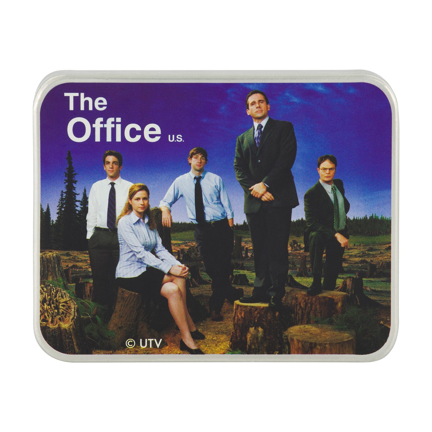 The Office Dunder Mifflin Inc. Paper Company Bifold Wallet, Slim Wallet with Decorative Tin Unisex