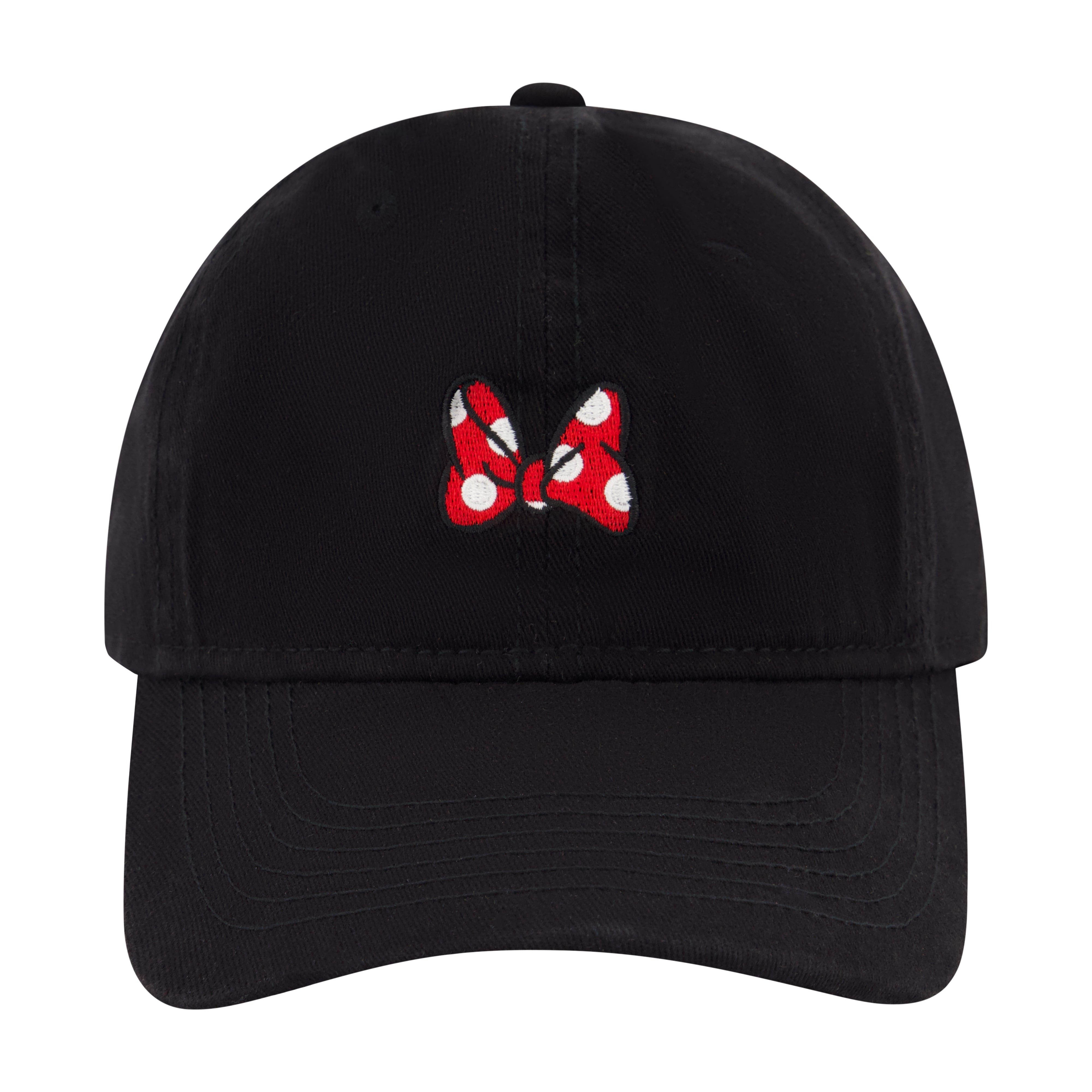 Disney Minnie Mouse Bow Dad Cap With Embroidery,Black