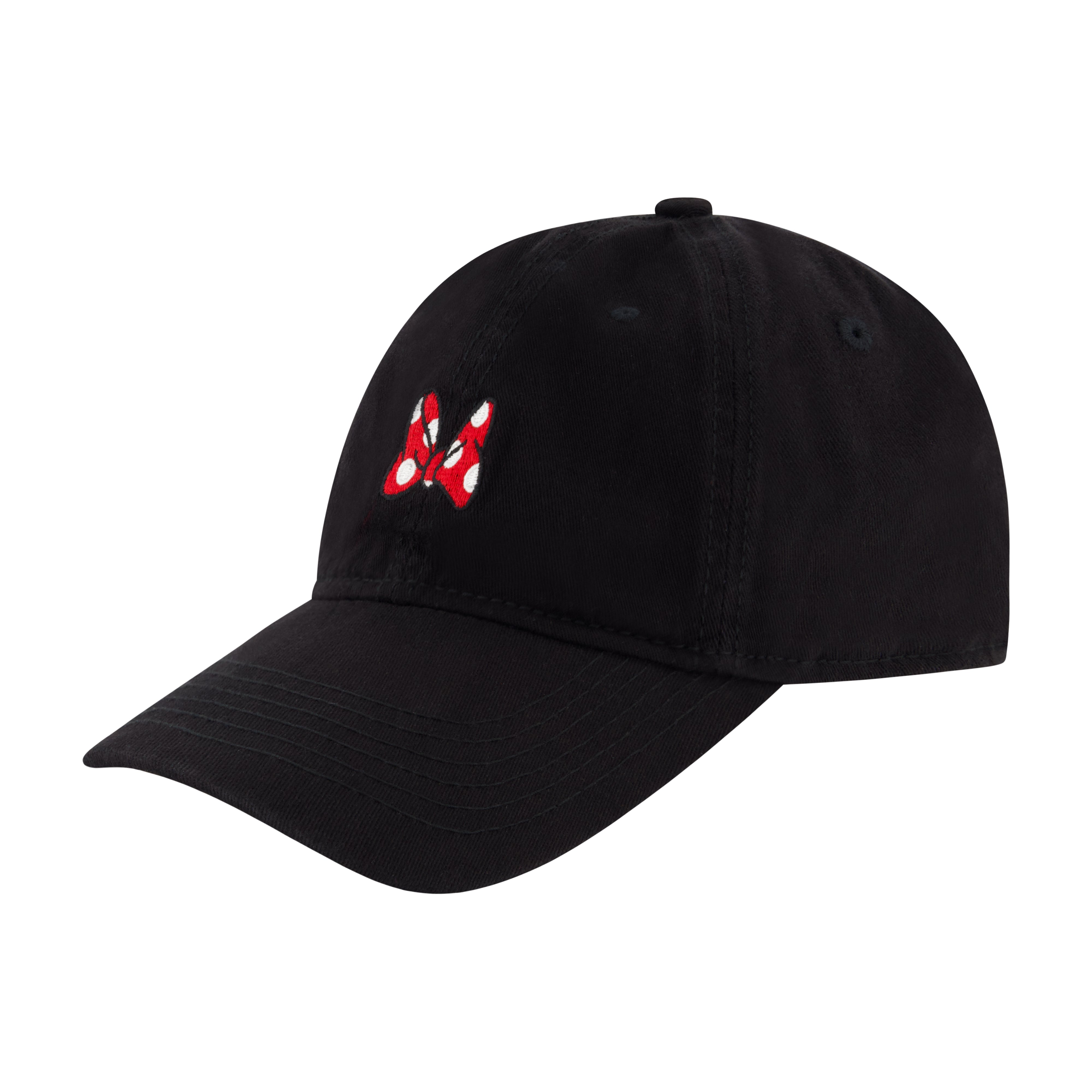 Disney Minnie Mouse Bow Dad Cap With Embroidery,Black