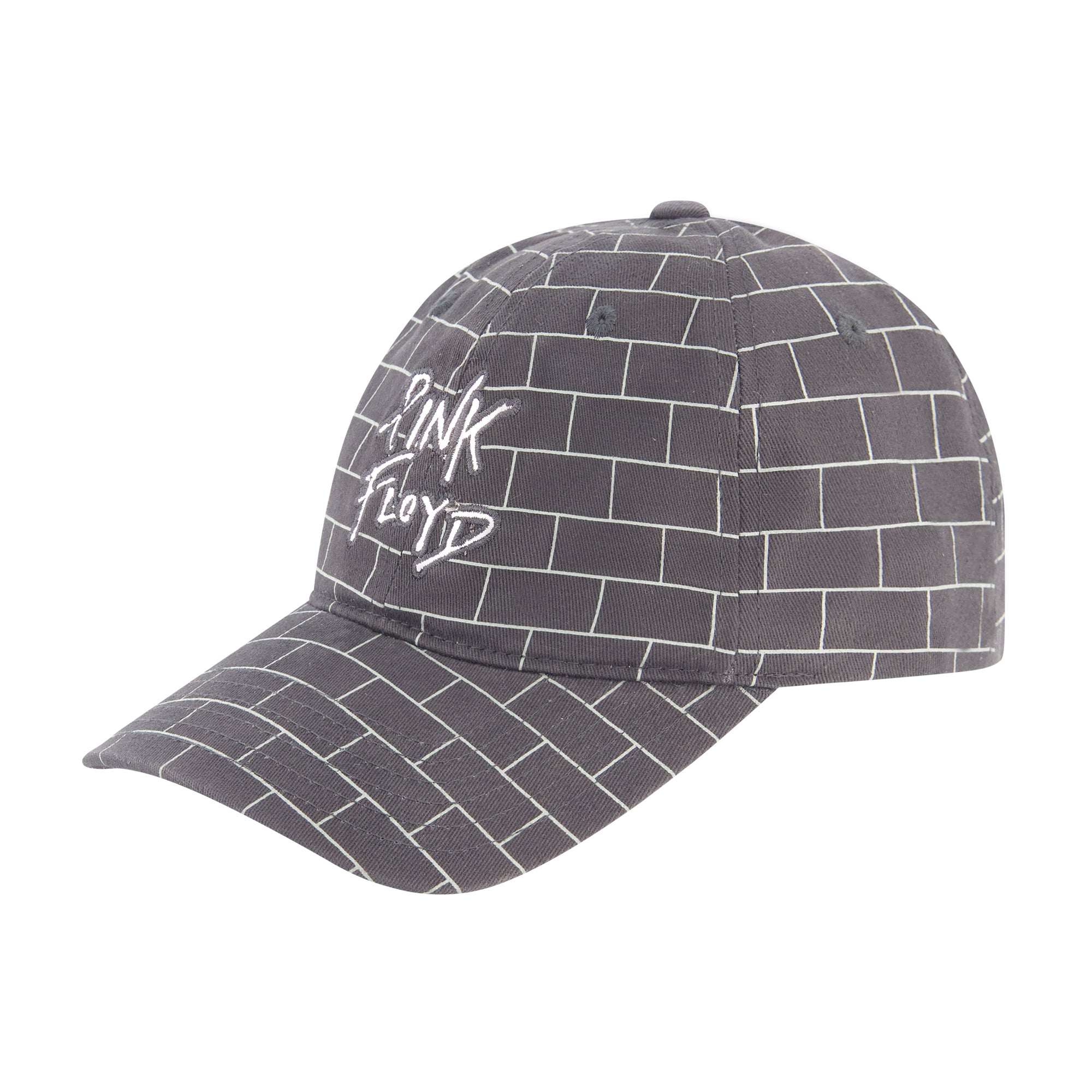 Pink Floyd With Brick All Over Print Adjustable Baseball Curved Hat, Black
