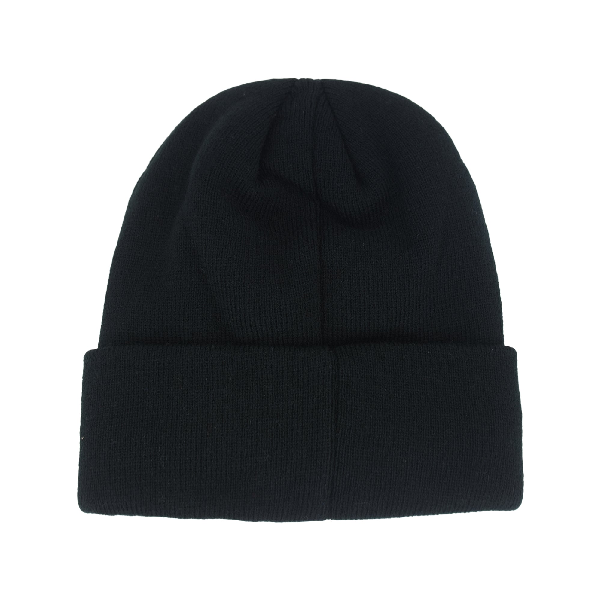 U.S. Polo Assn. Black Acrylic Wide Cuff Beanie with Sherpa Lining