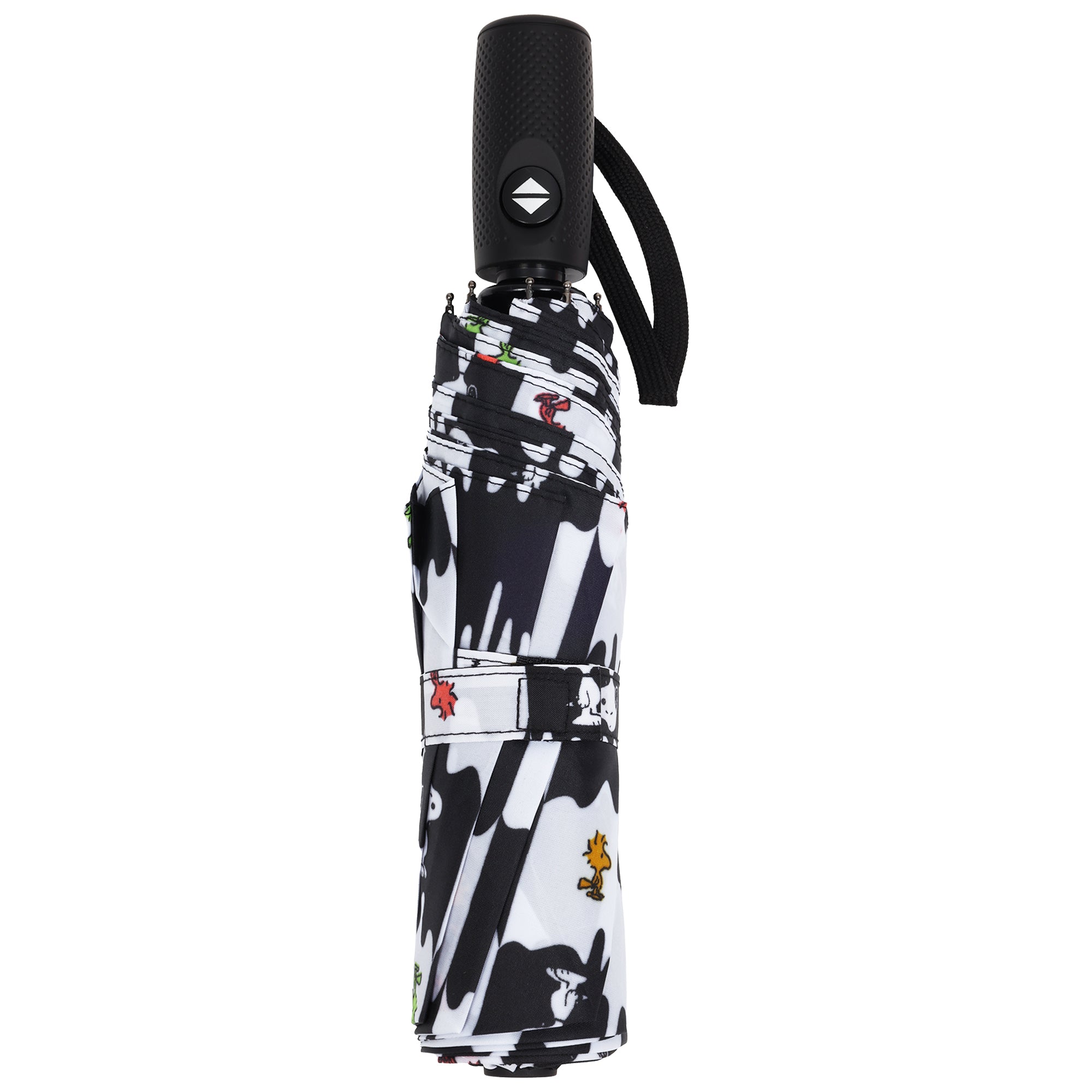 Peanuts Snoopy & Woodstock Checkerboard Automatic Umbrella – Black & White
