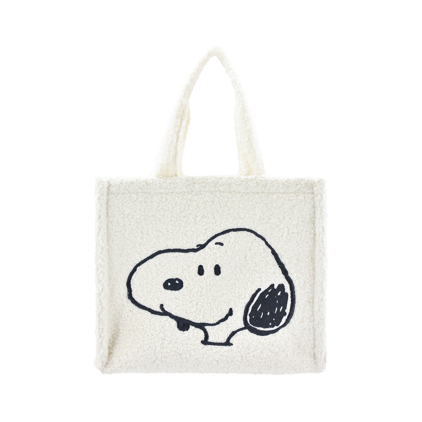 Snoopy & Woodstock Sherpa Mini Tote, White