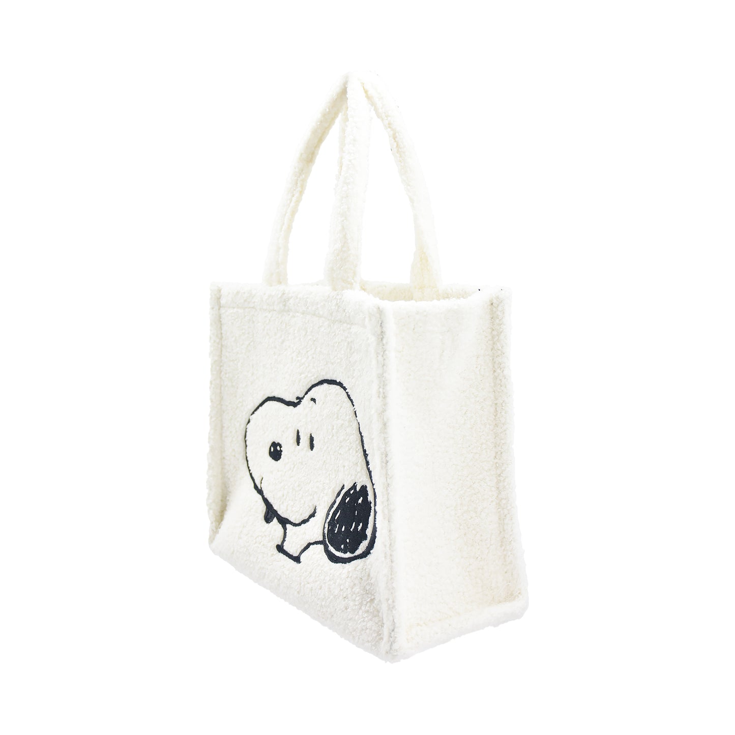 Snoopy & Woodstock Sherpa Mini Tote, White