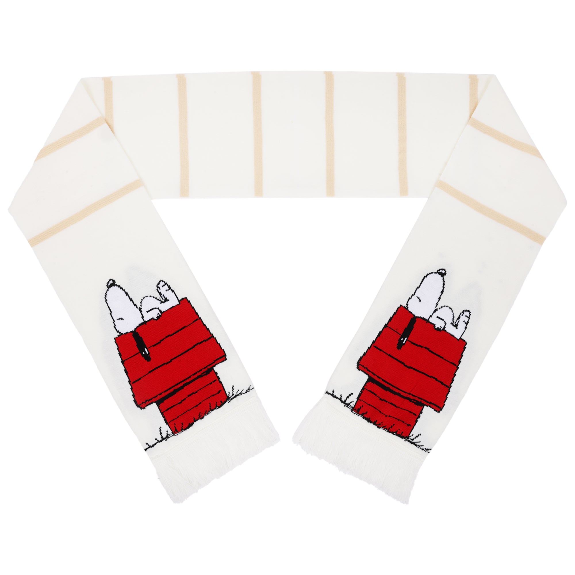 Peanuts Snoopy Red Doghouse Scarf and Beanie Set