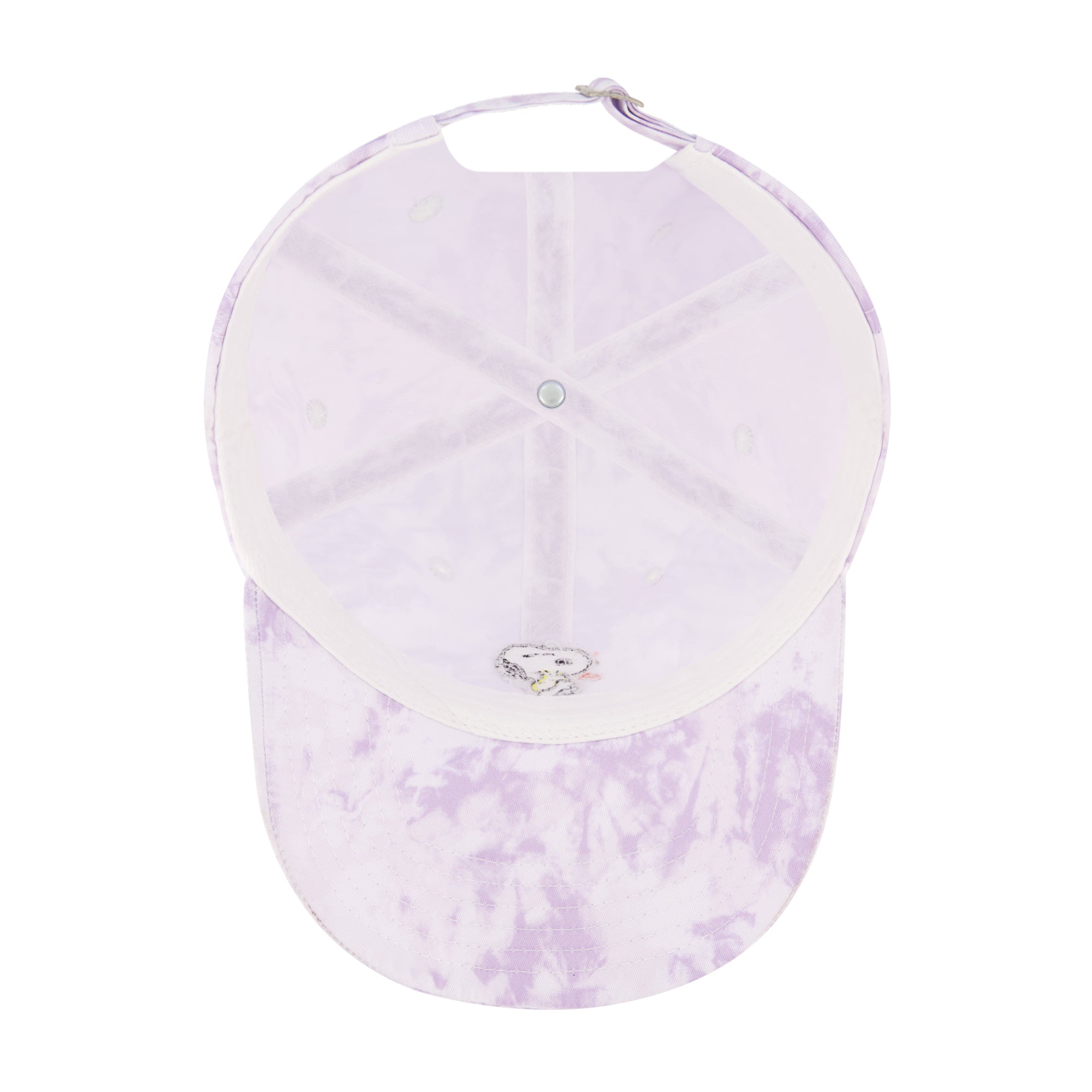 Peanuts Snoopy Woodstock Hug Tie Dye Dad Cap, Multi