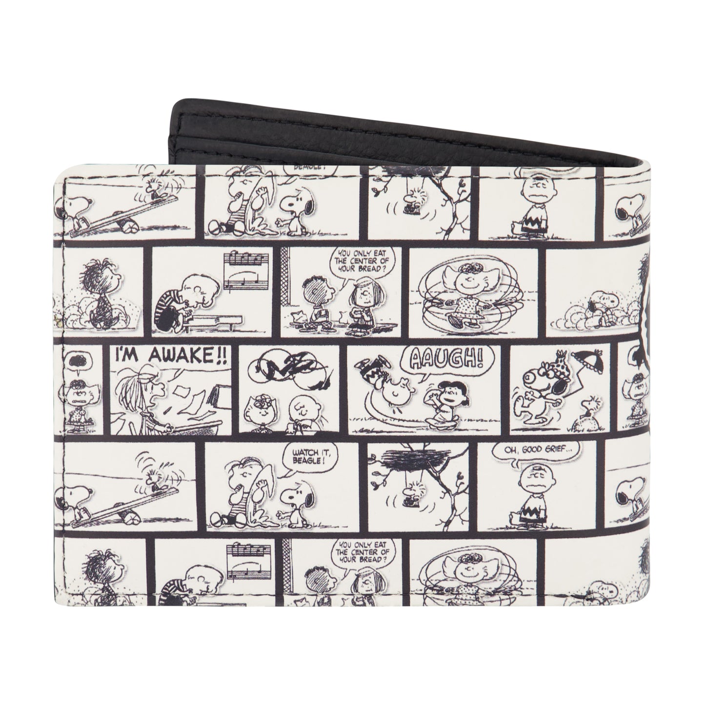 PEANUTS JOE COOL COMIC AOP Bifold Wallet, Slim Wallet with Decorative Tin Unisex