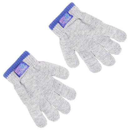 Disney The Little Mermaid Girls’ Winter Hat and Gloves Set – Ariel “Watch Me Shine” Knit Pom Beanie for Kids Ages 4–7