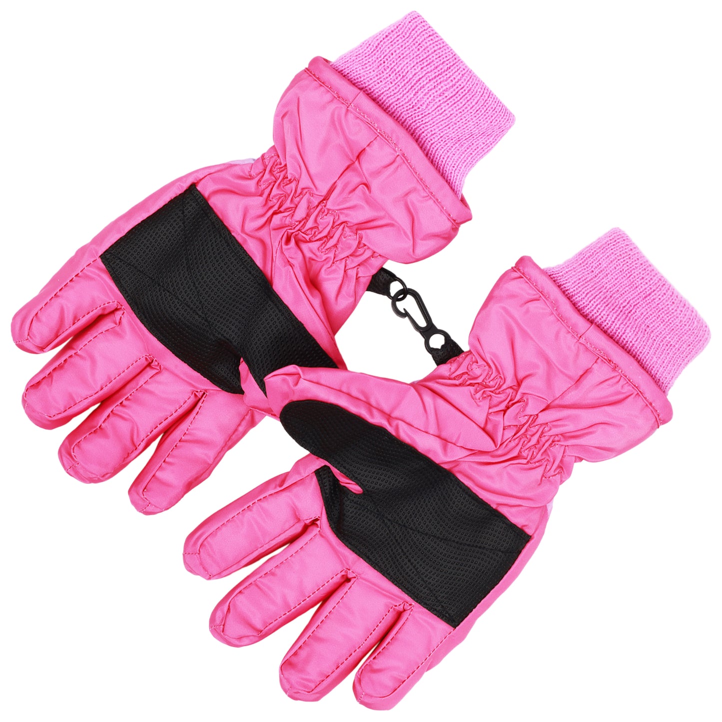 Disney Princess Beanie Hat and Gloves Set – “Keep It Fabulous” Knit Pom Cap with Knit Mittens & Insulated Ski Gloves for Girls Ages 4–7