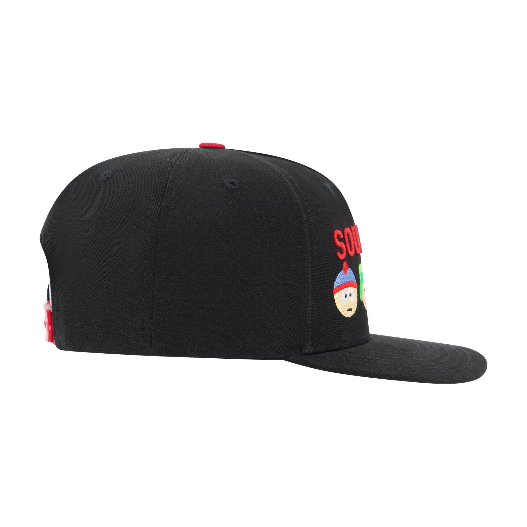 South Park Embroidered Logo & Characters Flat Brim Snapback Hat