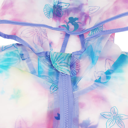 Disney The Little Mermaid Girls’ Raincoat – Waterproof Hooded Rain Jacket for Kids Ages 4–5