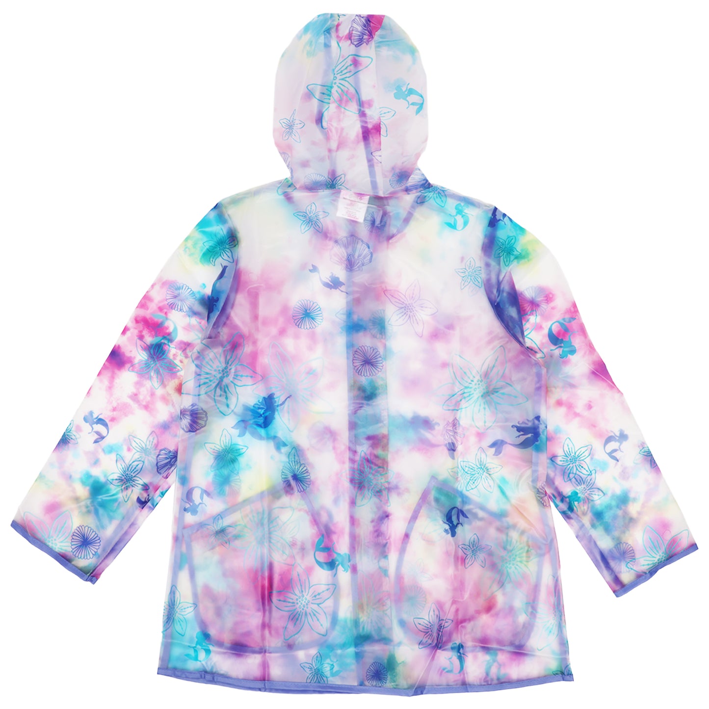 Disney The Little Mermaid Girls’ Raincoat – Waterproof Hooded Rain Jacket for Kids Ages 6–7