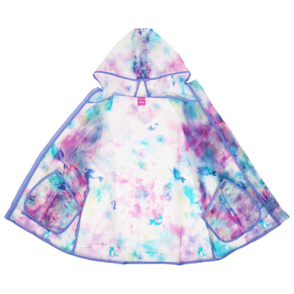 Disney The Little Mermaid Girls’ Raincoat – Waterproof Hooded Rain Jacket for Kids Ages 6–7