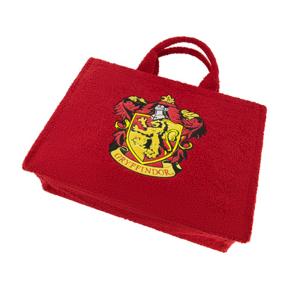 Harry Potter Gryffindor Crest Sherpa Travel Tote with Trolley Strap, Burgundy