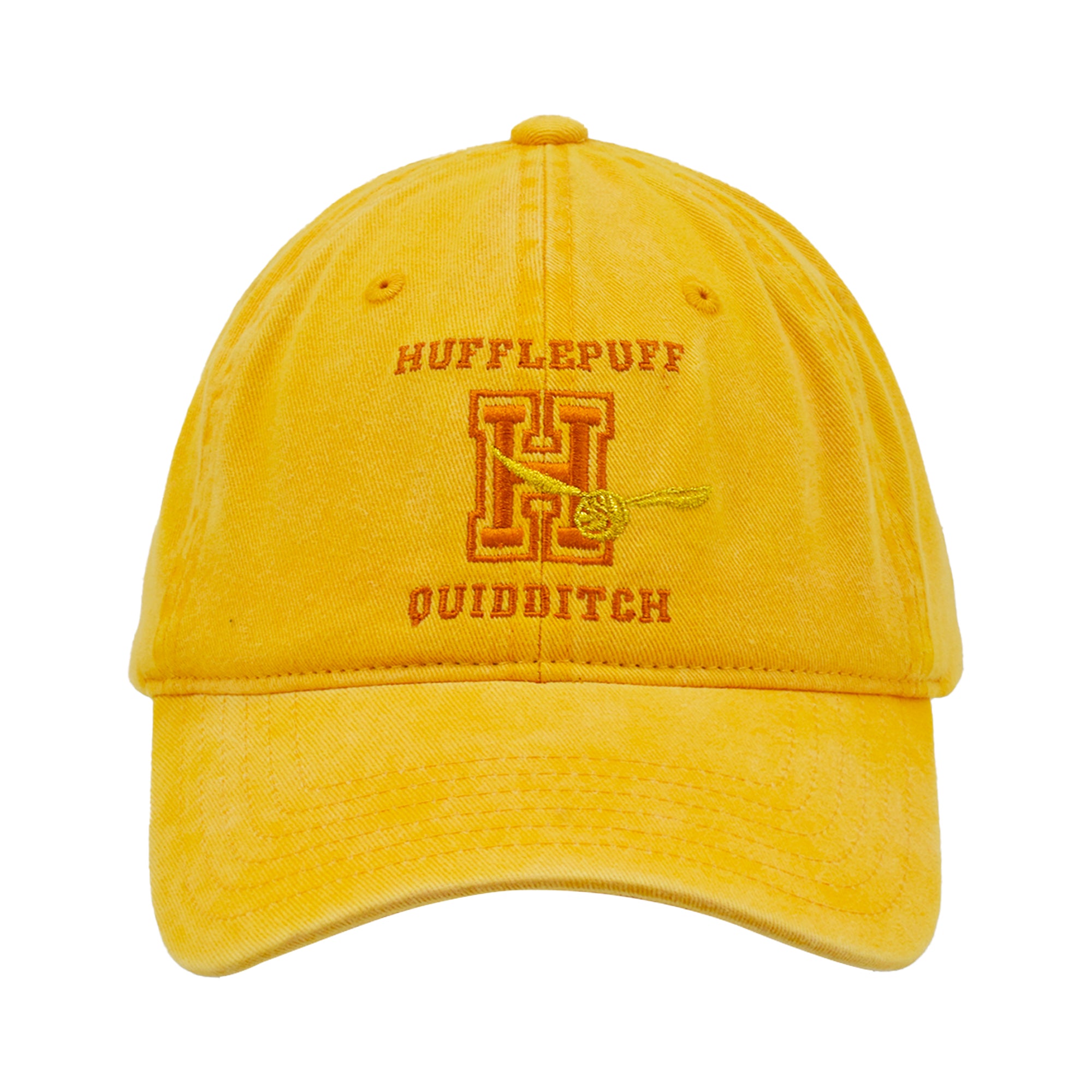 Harry Potter Hufflepuff Quidditch Dad Hat – Adjustable Curved Brim Baseball Cap