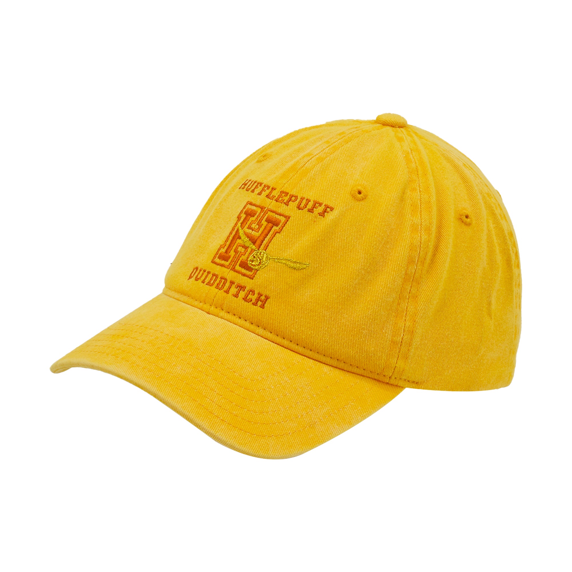 Harry Potter Hufflepuff Quidditch Dad Hat – Adjustable Curved Brim Baseball Cap