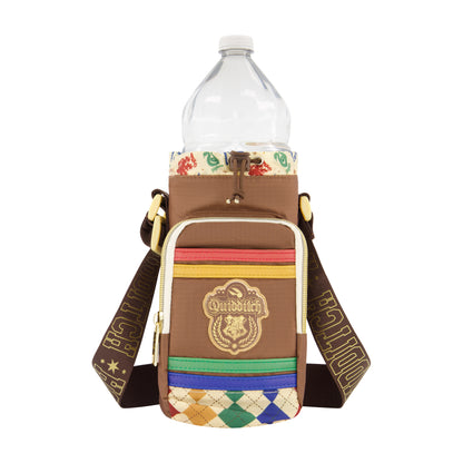 Harry Potter Hogwarts Quidditch Water Bottle Crossbody, Brown