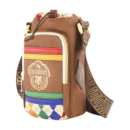 Harry Potter Hogwarts Quidditch Water Bottle Crossbody, Brown