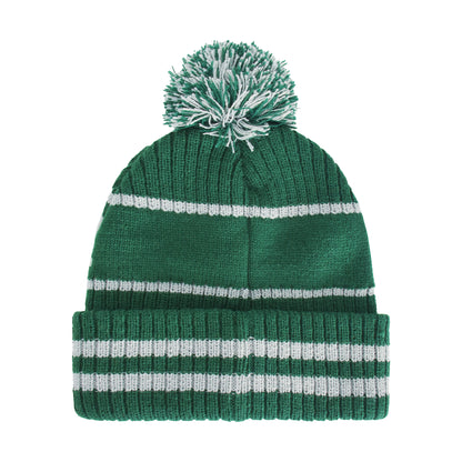 Harry Potter Slytherin Collegiate Pom Cuff Beanie,Green