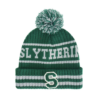 Harry Potter Slytherin Collegiate Pom Cuff Beanie,Green