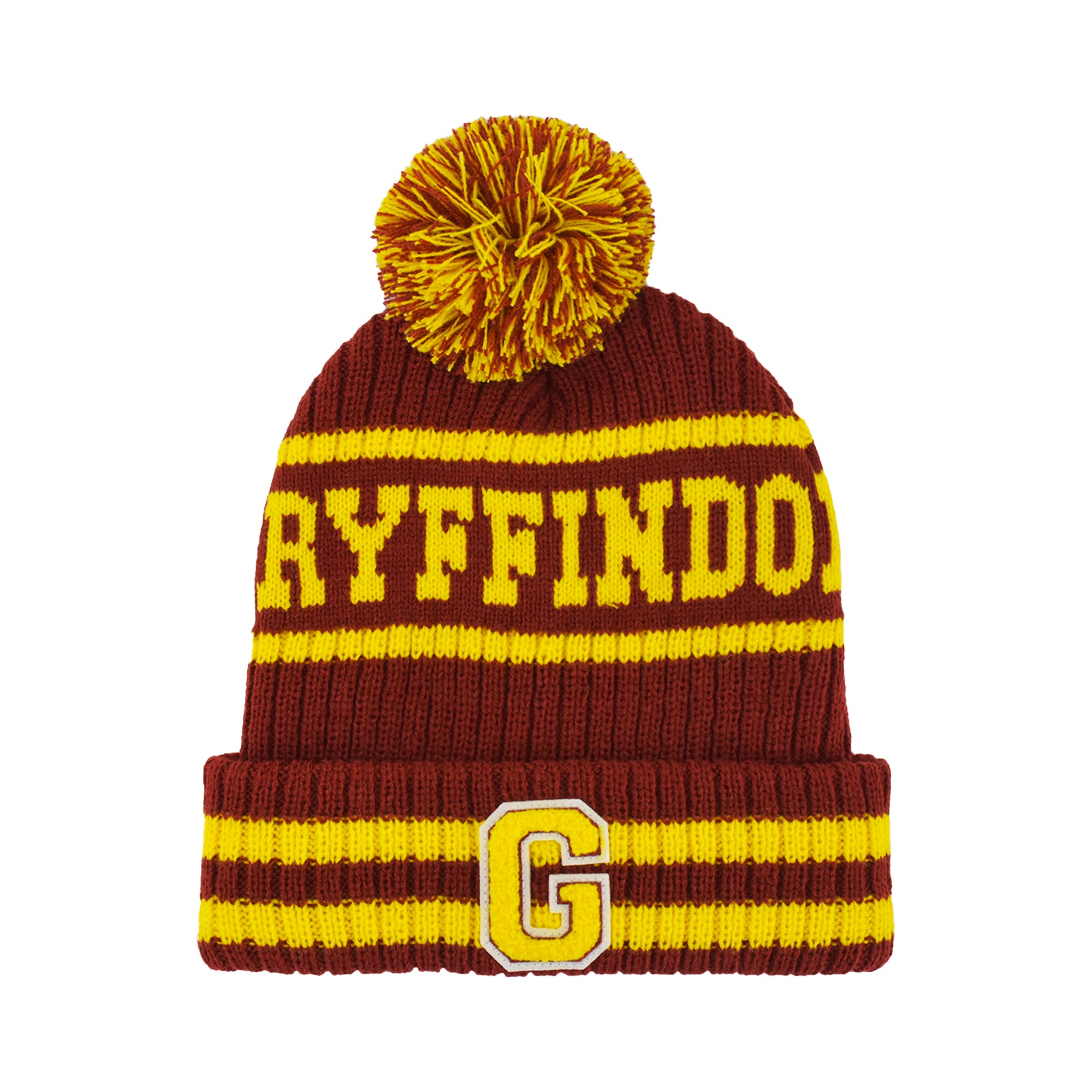 Concept One unisex-adult Harry Potter Beanie Hat and Scarf Set, Hogwarts Collegiate Winter Knit Cap With Cuff and Pom