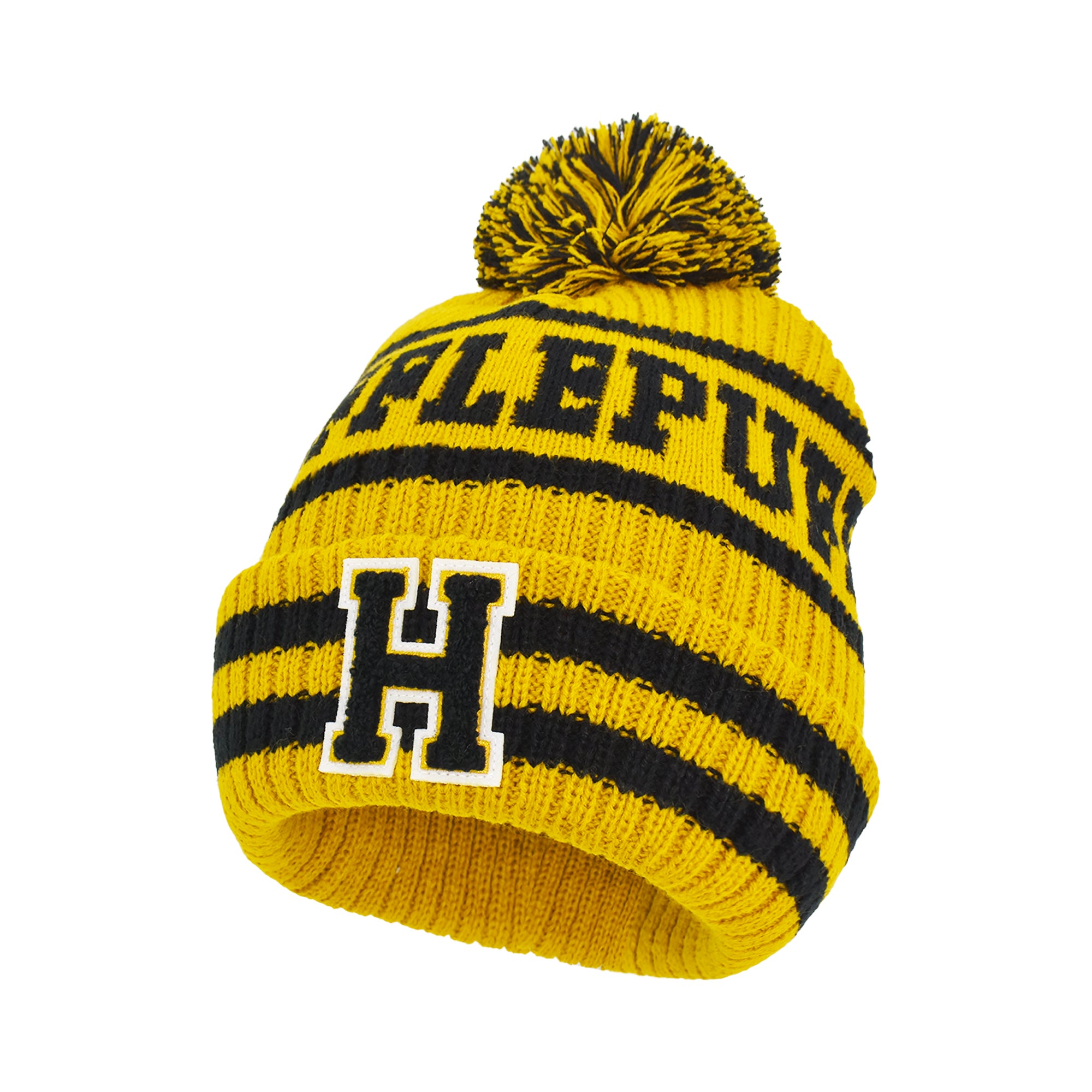 Concept One unisex-adult Harry Potter Beanie Hat and Scarf Set, Hogwarts Collegiate Winter Knit Cap With Cuff and Pom